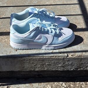 New Nike Dunk Low Shoes Glacier Blue White Retro DV0833-104 Mens Size 9.5